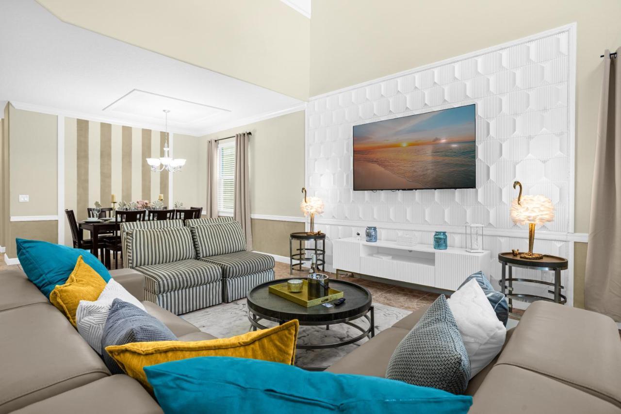Light Yellow Home Lift Your Mood Near Disney 5Beds Kissimmee Exterior foto